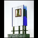 Joan of Arc glass sculpture by John Healey